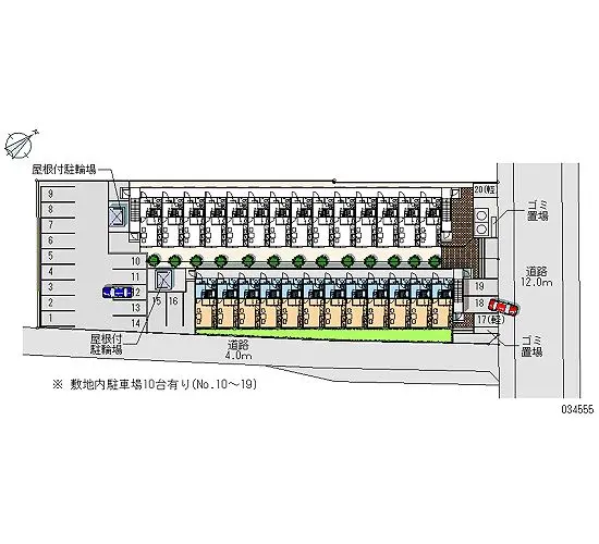 ★手数料０円★札幌市西区西野一条２丁目　月極駐車場（LP）